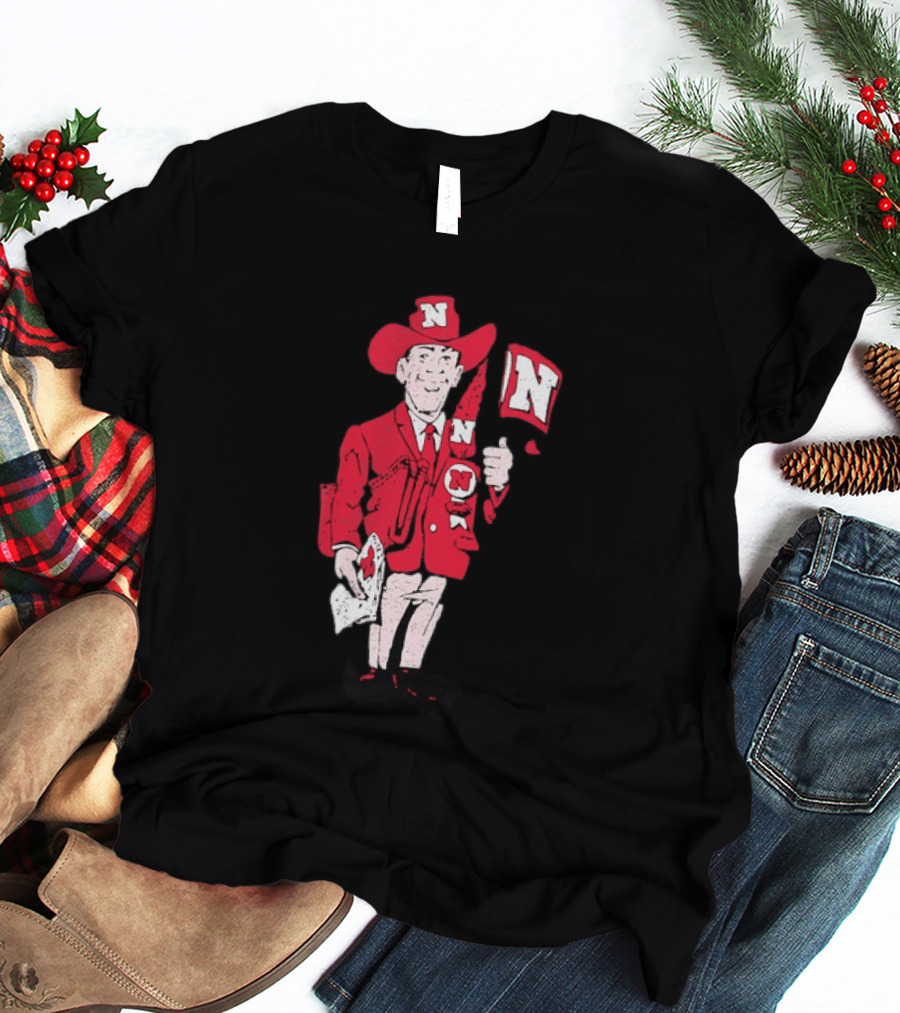 Nebraska Cornhuskers Herbie Husker Vintage Distressed T-Shirt
