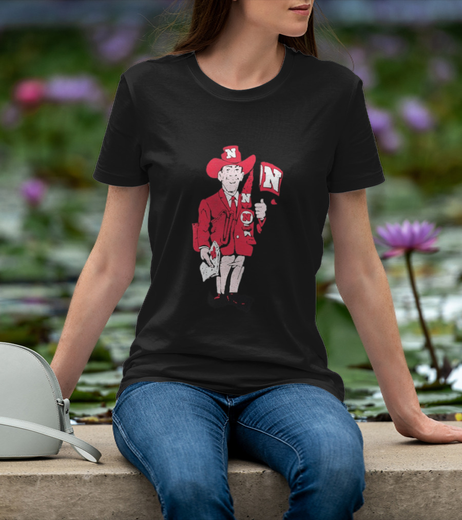 Nebraska Cornhuskers Herbie Husker Vintage Distressed T-Shirt