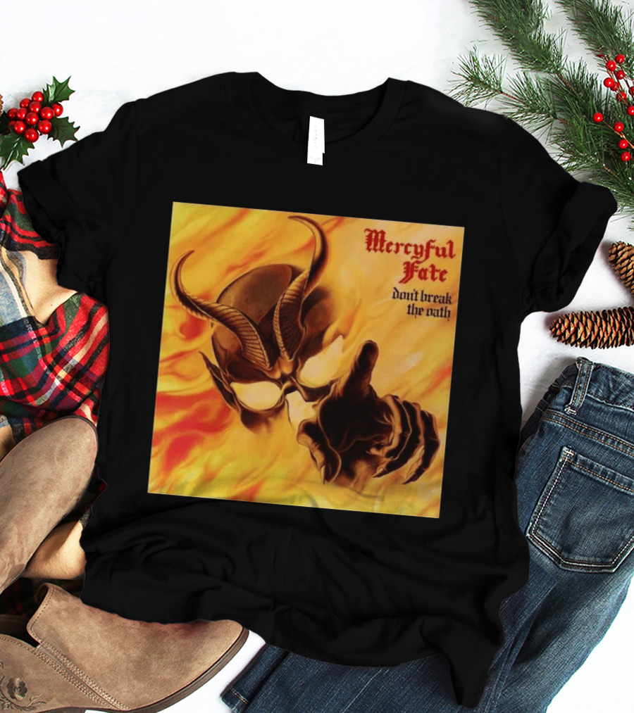Mercyful Fate Don't Break The Oath Devil Horns Flame T-Shirt