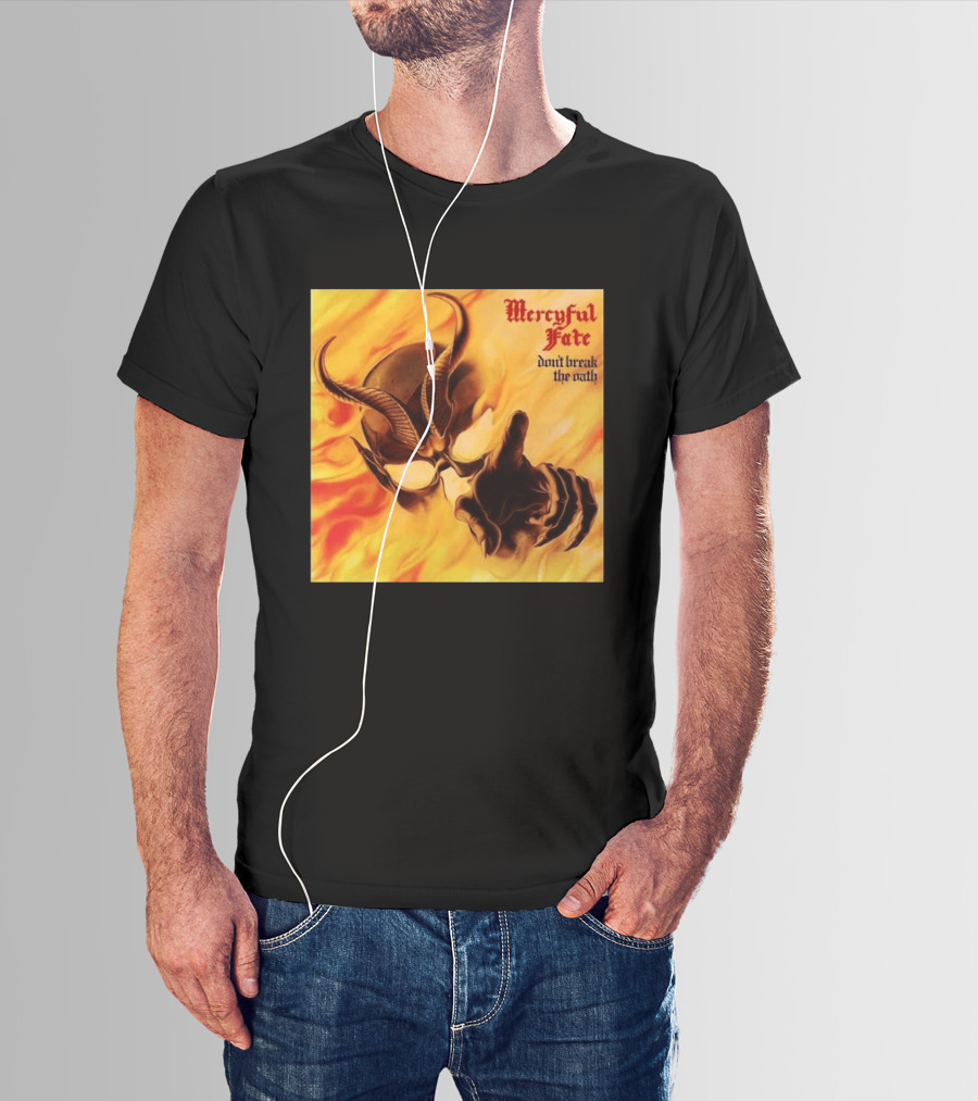 Mercyful Fate Don't Break The Oath Devil Horns Flame T-Shirt