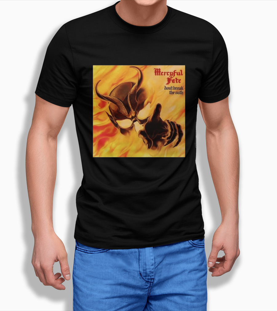 Mercyful Fate Don't Break The Oath Devil Horns Flame T-Shirt