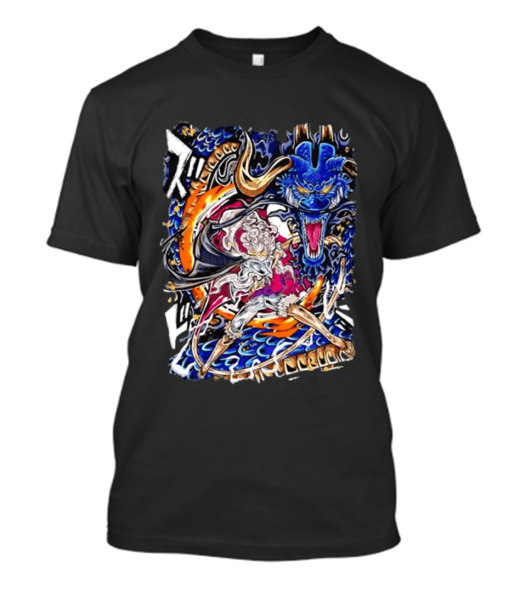 Monkey D Luffy Gear 5 Vs Kaido Epic One Piece Anime Manga Battle Scene T-Shirt