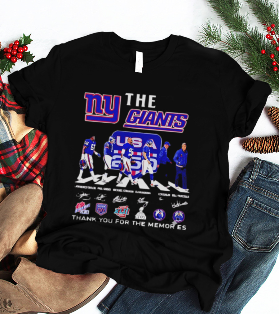 New York Giants US Legends Thank You For The Memories T-Shirt