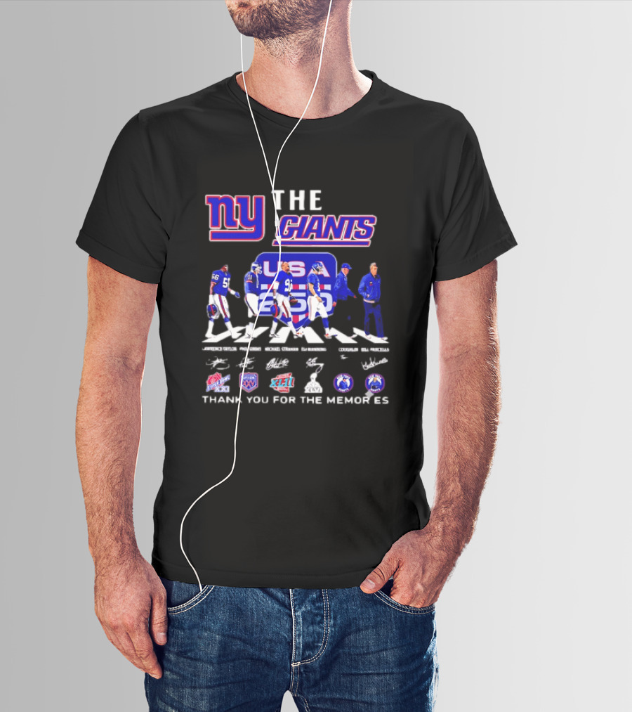 New York Giants US Legends Thank You For The Memories T-Shirt