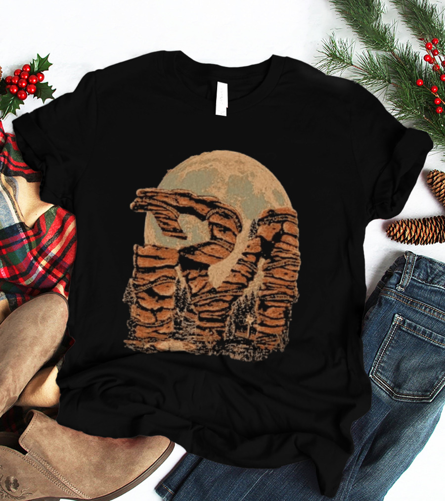 Parker Mccollum Red Rocks 2026 Moonlit Canyon Scenery T-Shirt