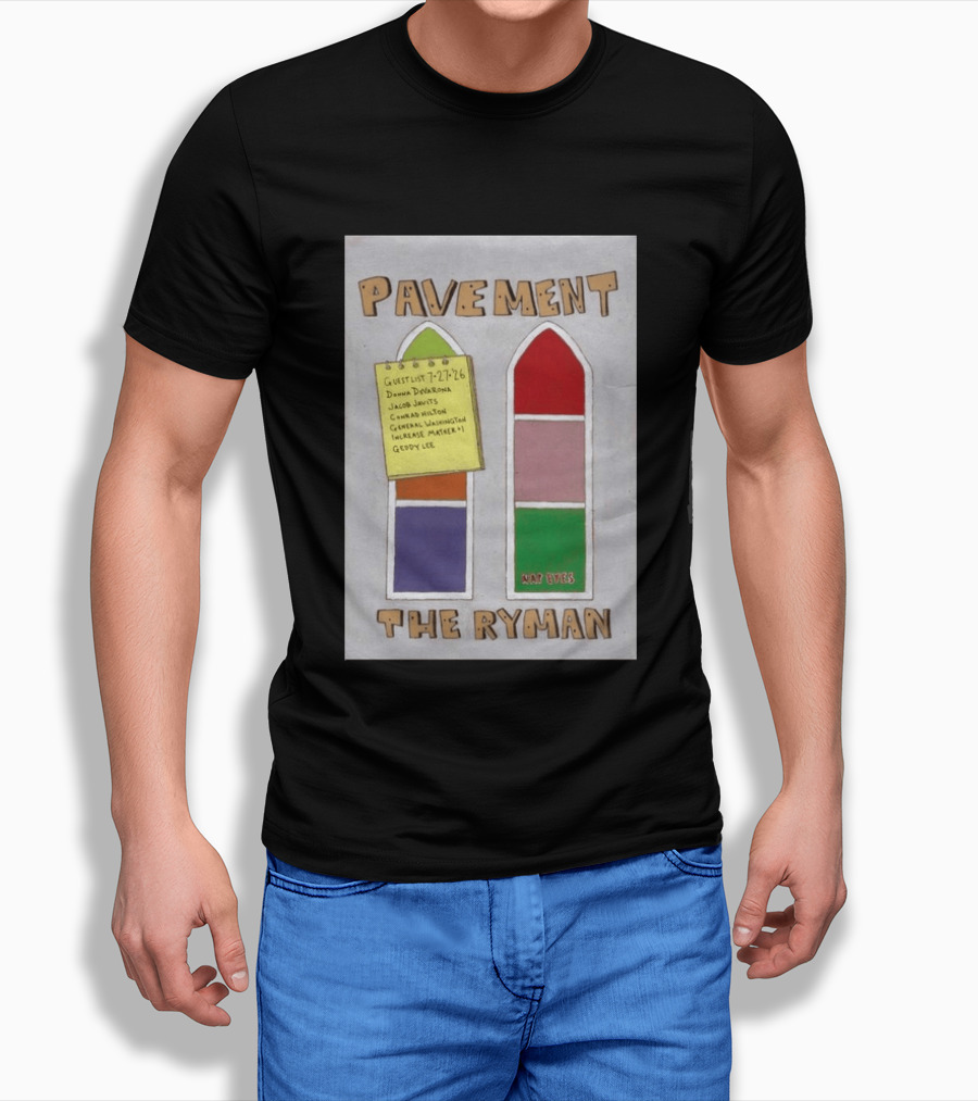 Pavement The Ryman July 27 2026 Guest List Donna Jacob John Spiral T-Shirt