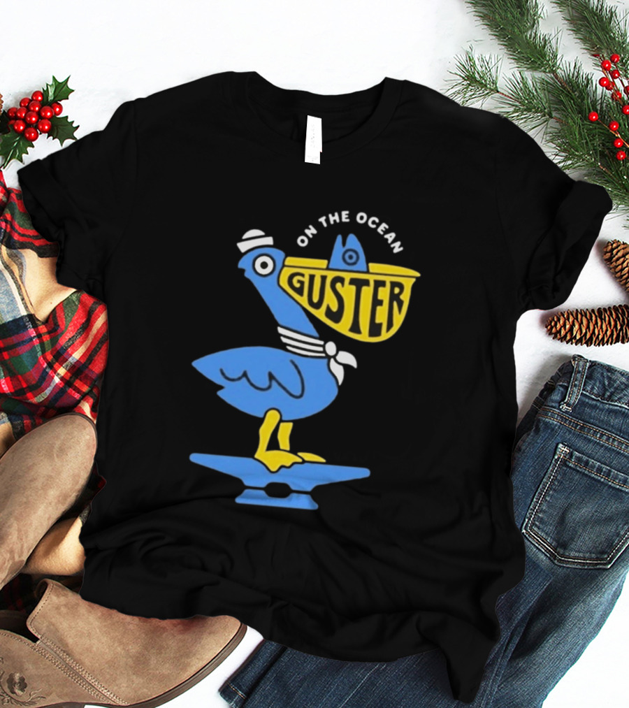 Pelican Guster On The Ocean Sailor Hat T-Shirt