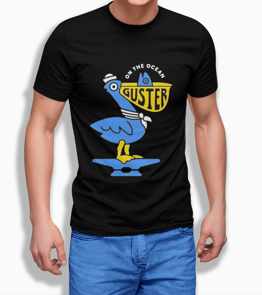 Pelican Guster On The Ocean Sailor Hat T-Shirt