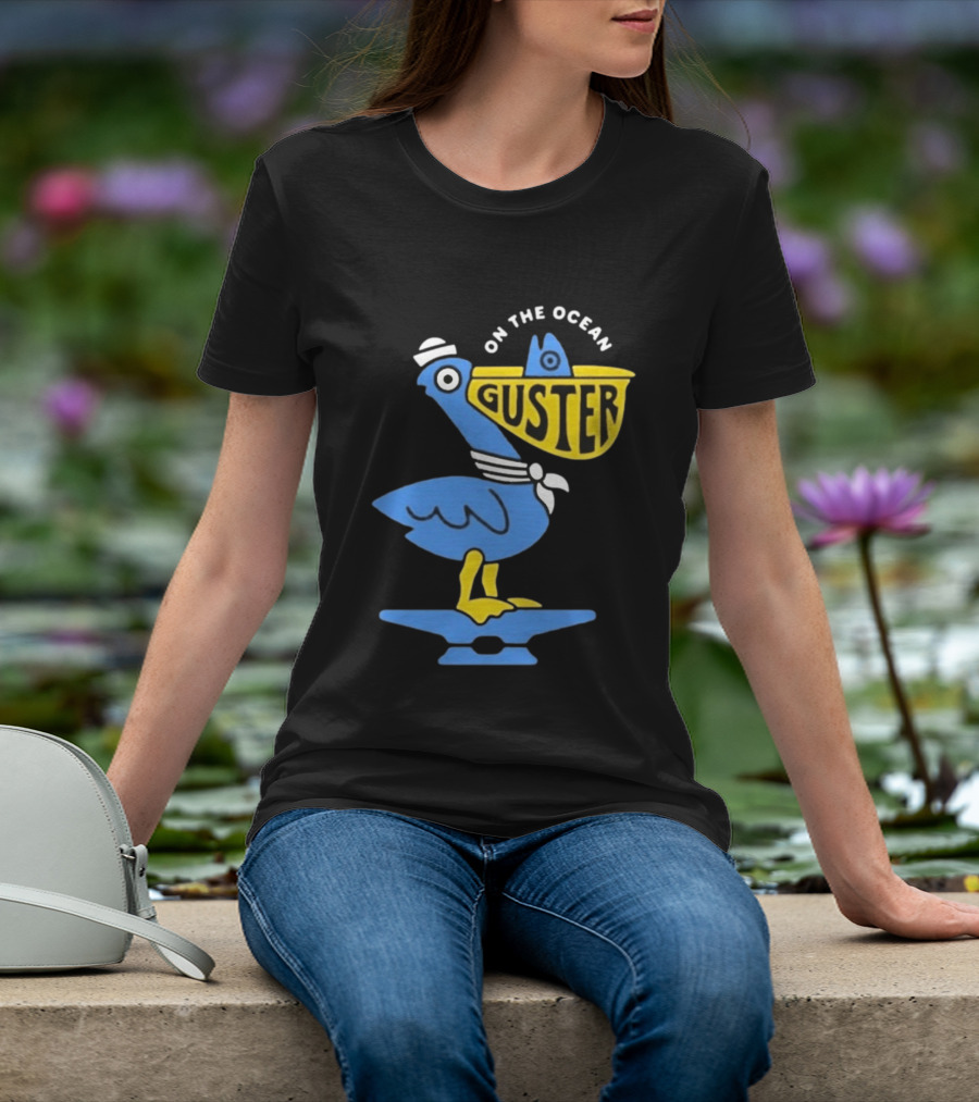 Pelican Guster On The Ocean Sailor Hat T-Shirt
