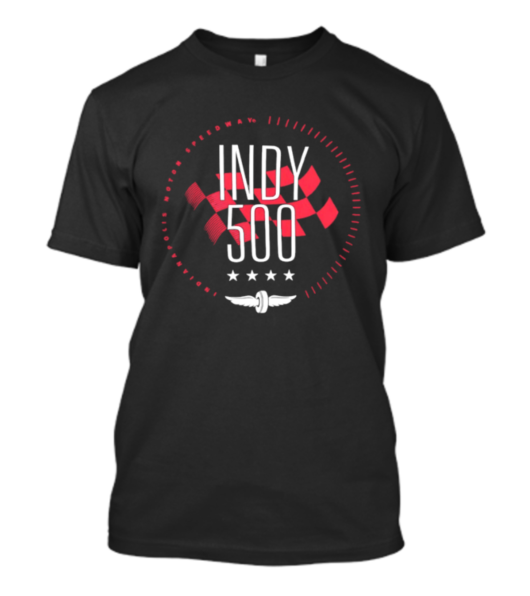 Indy 500 Speedway Racing Checkered Flag Motorsport Iconic Event T-Shirt