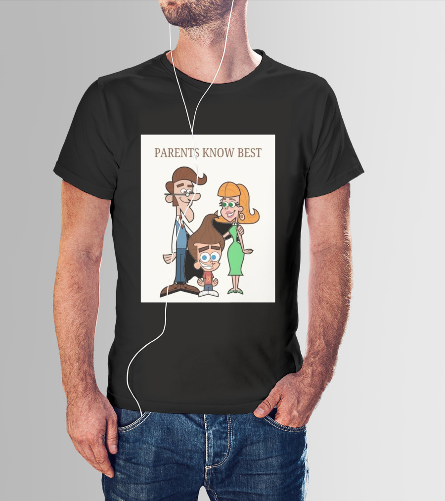 Parents Know Best Jimmy Neutron Timmy Turner Cartoon Mashup T-Shirt