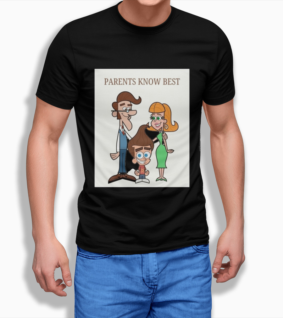 Parents Know Best Jimmy Neutron Timmy Turner Cartoon Mashup T-Shirt