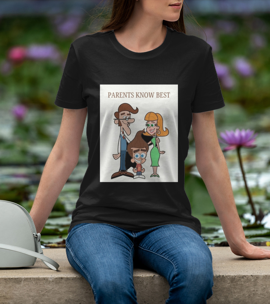 Parents Know Best Jimmy Neutron Timmy Turner Cartoon Mashup T-Shirt