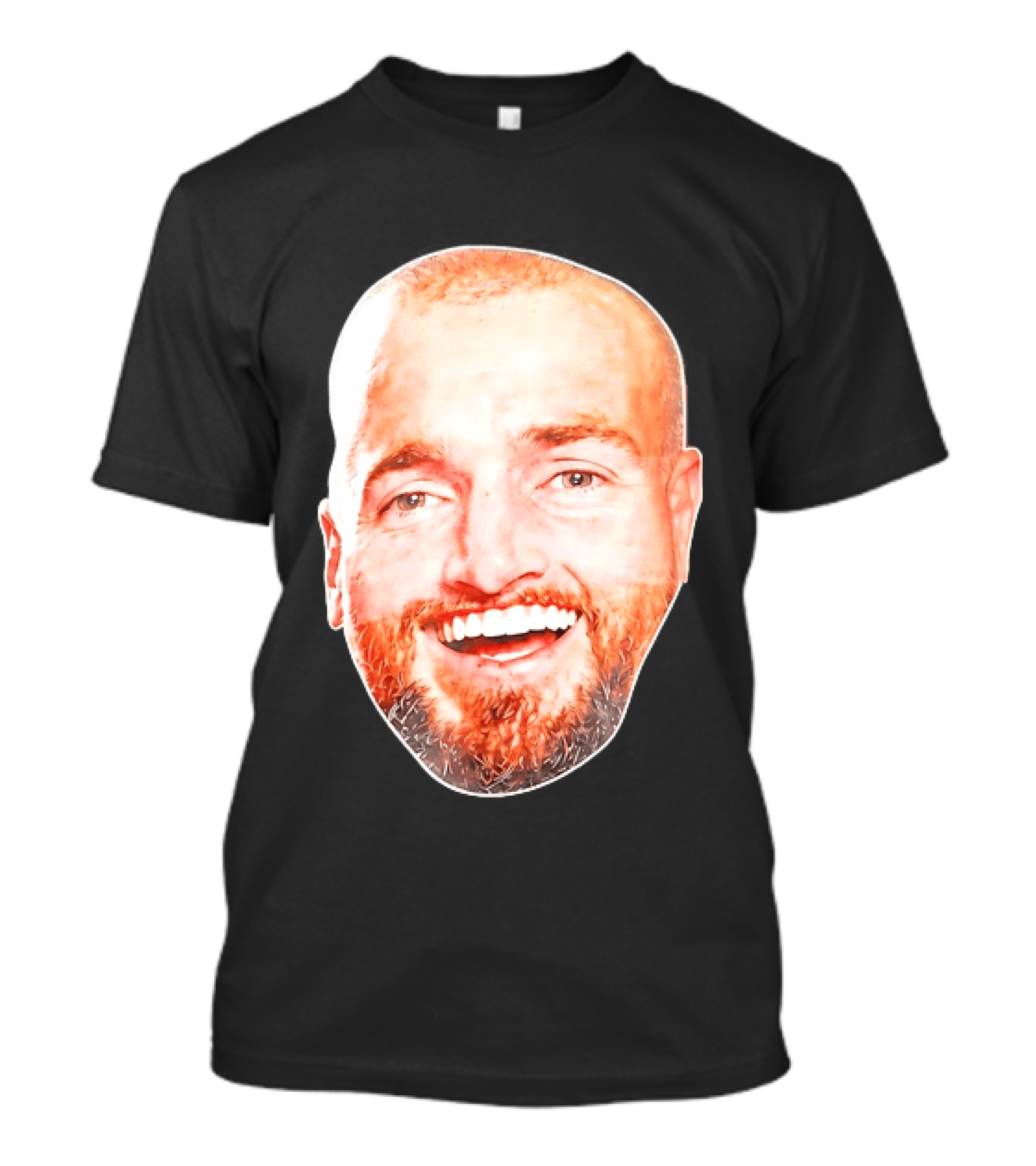 Post Malone Smiling Face Celebrity Image T-Shirt