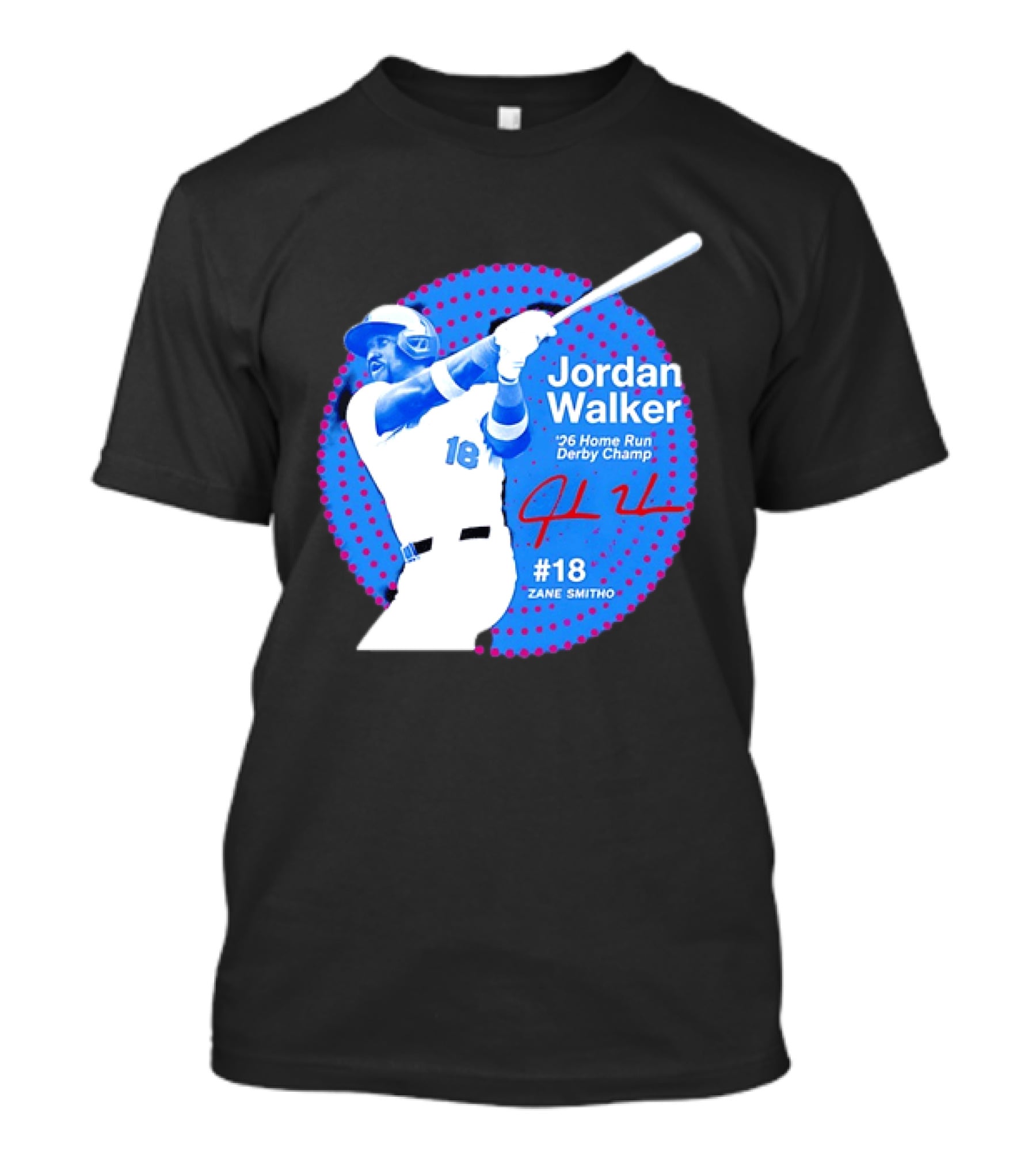 Jordan Walker 2026 Home Run Derby Champ Signature #18 Zane Smith T-Shirt