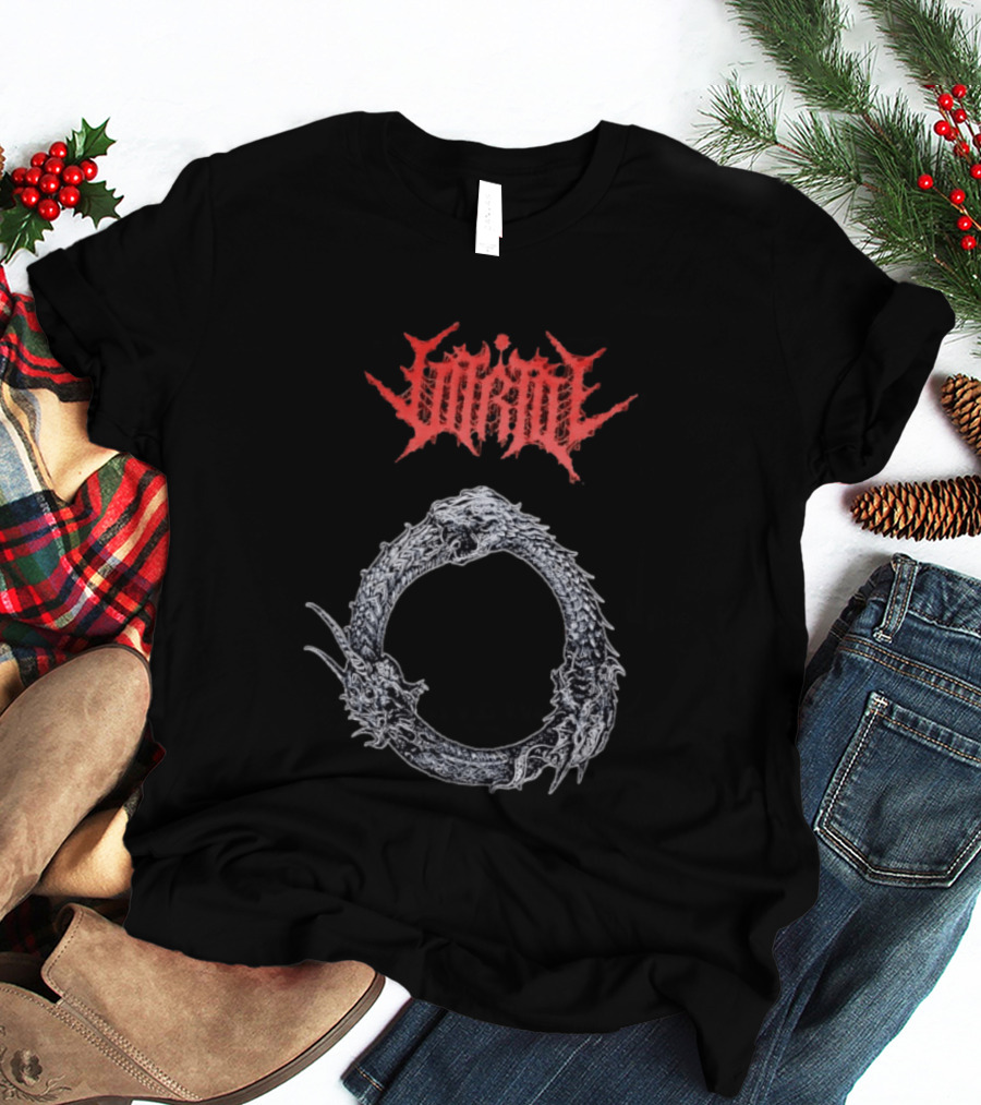 Jormungandr Ouroboros Serpent Circle With Lorna Shore T-Shirt