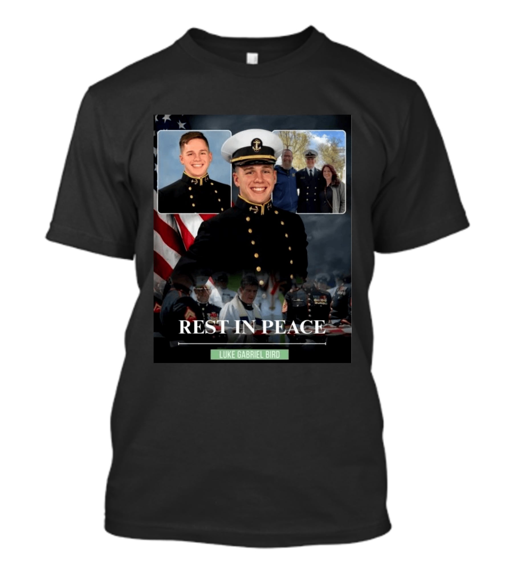 Rest In Peace Luke Gabriel Bird Midshipman Memorial T-Shirt