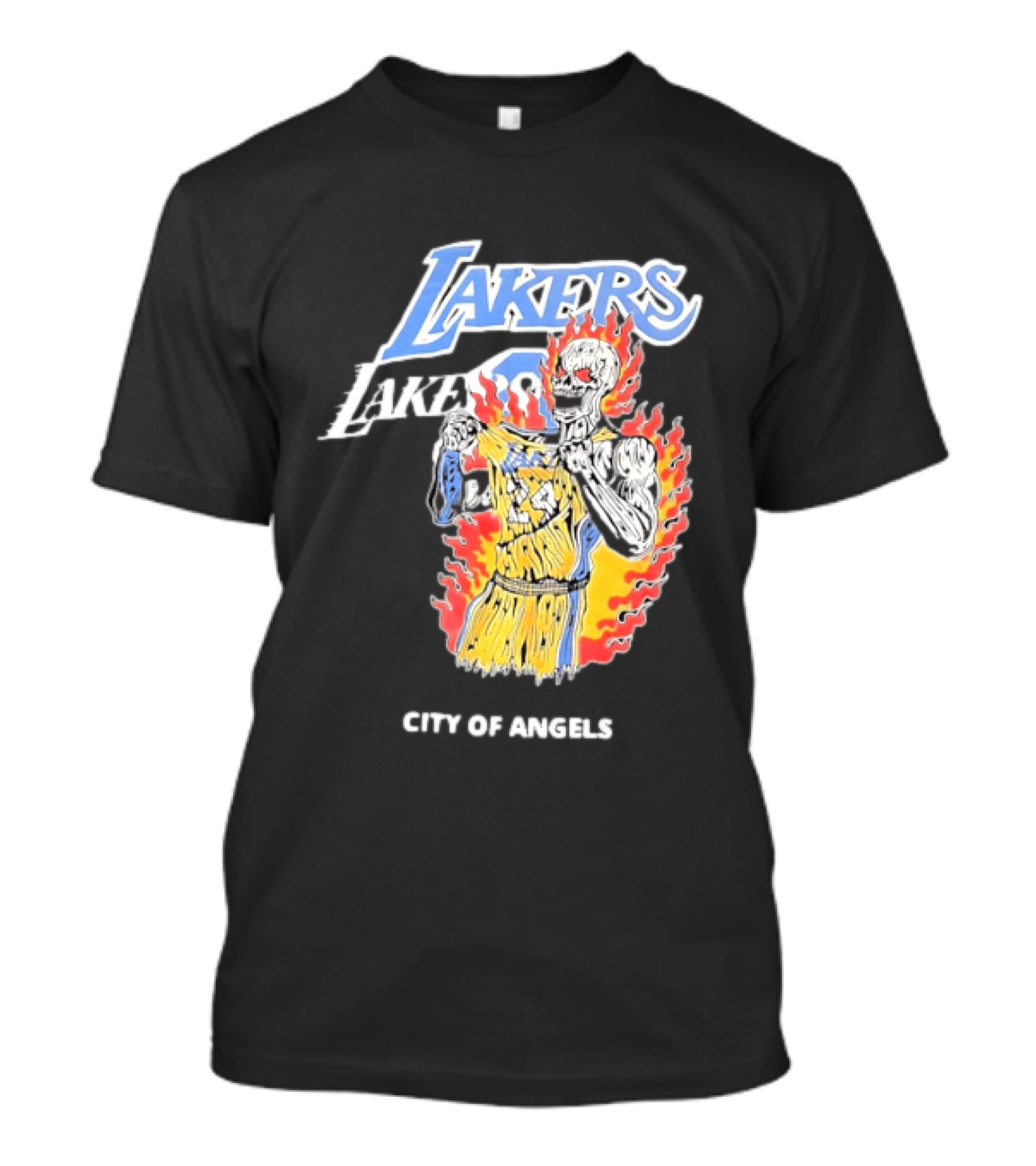 Los Angeles Lakers City Of Angels 24 Kobe Bryant Basketball T-Shirt