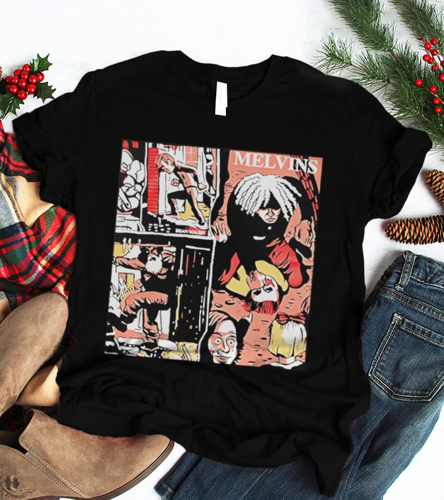 Melvins Brian Walsby Cartoon Art Alternative Rock T-Shirt