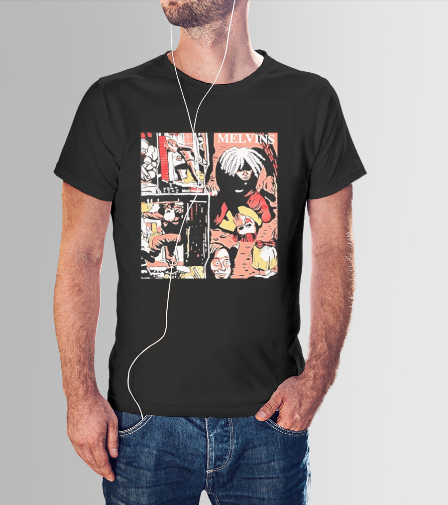 Melvins Brian Walsby Cartoon Art Alternative Rock T-Shirt