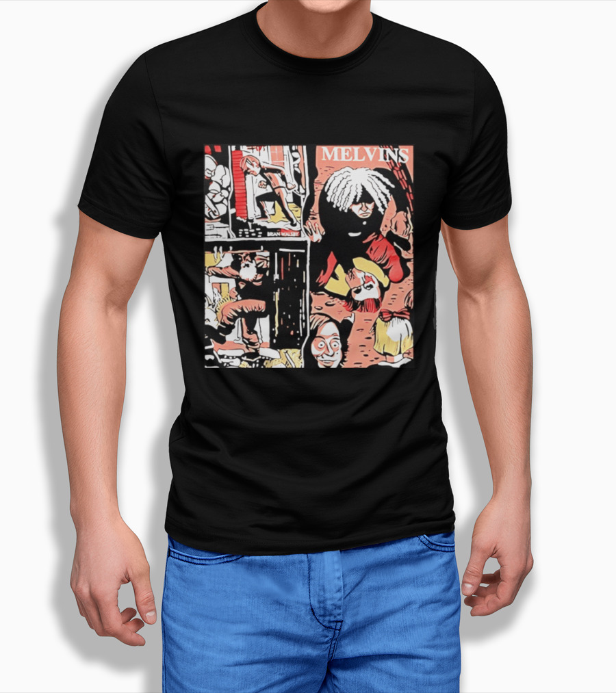 Melvins Brian Walsby Cartoon Art Alternative Rock T-Shirt