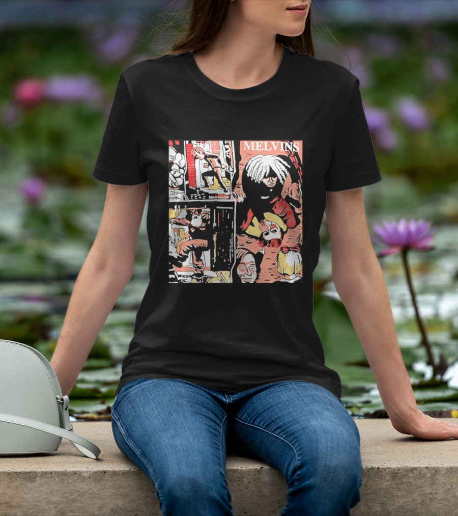 Melvins Brian Walsby Cartoon Art Alternative Rock T-Shirt