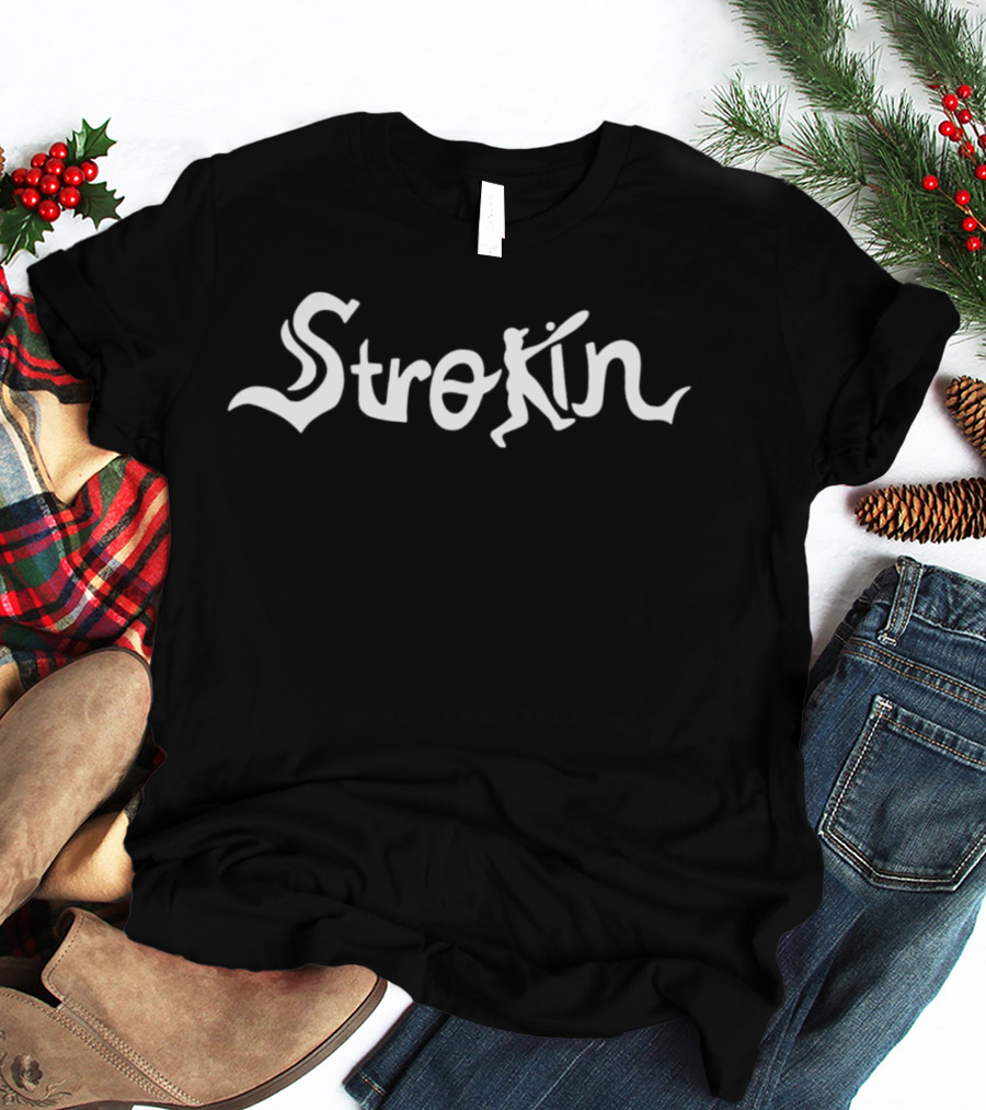 Strokin Baseball Player Batter Sports Swing T-Shirt