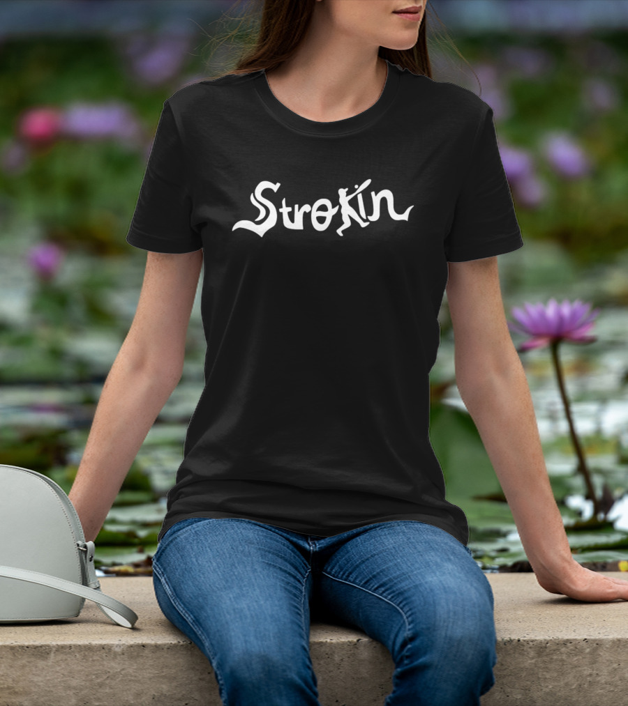 Strokin Baseball Player Batter Sports Swing T-Shirt