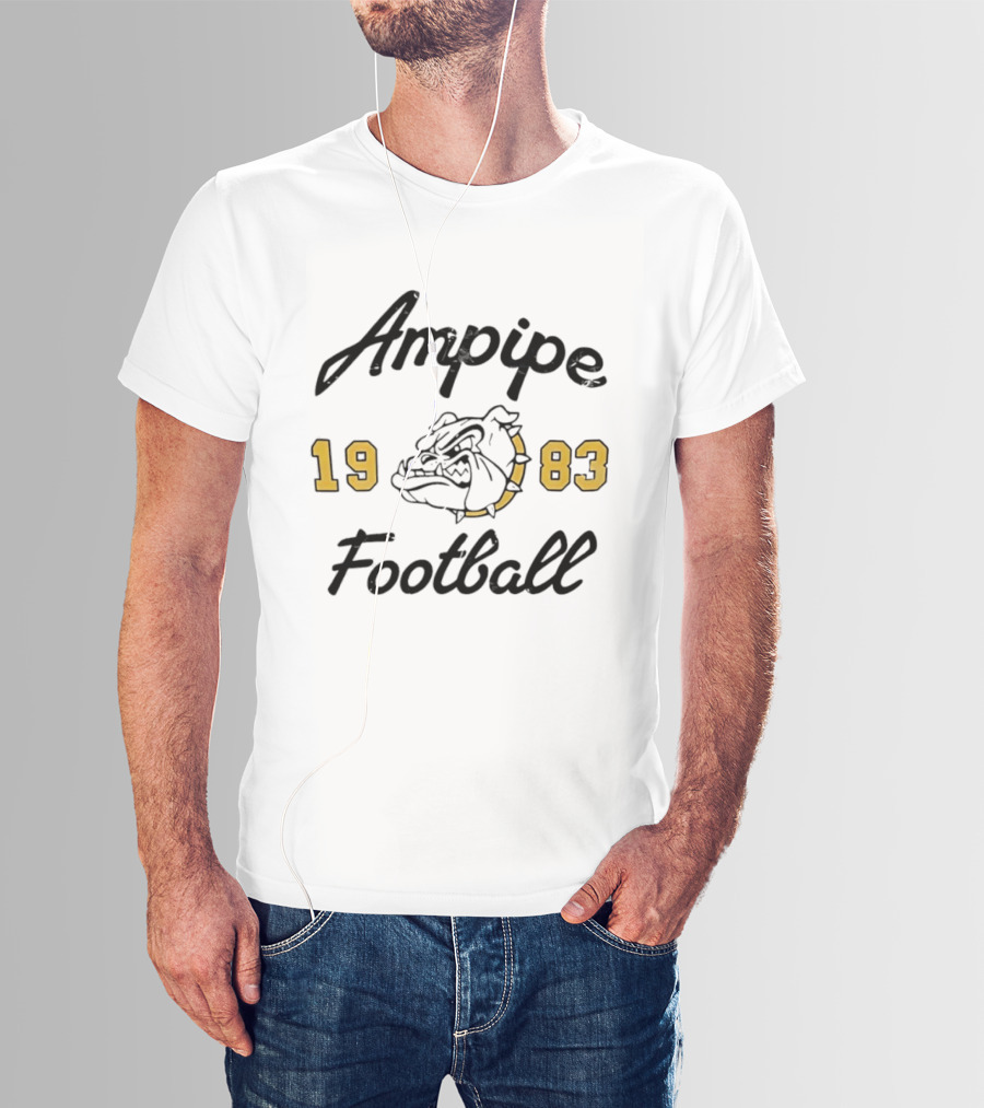 Ampipe 1983 Football Bulldog Athletic Men’s T-Shirt