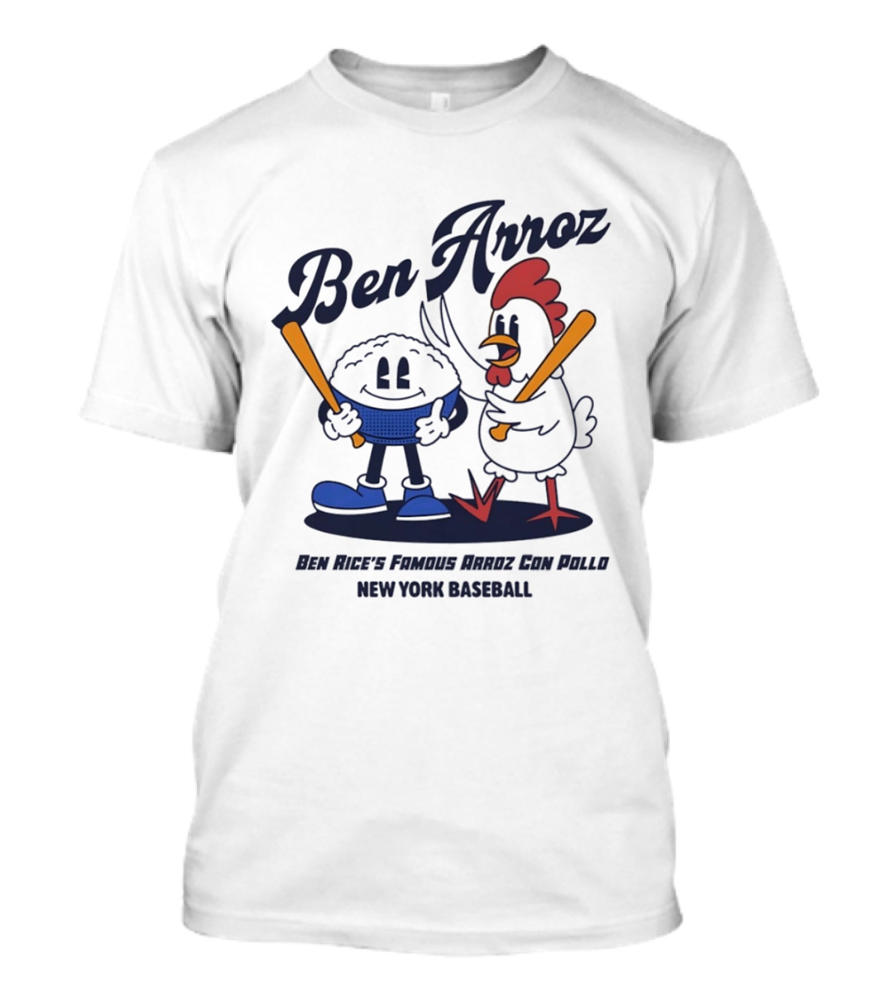 Ben Arroz Ben Rice's Famous Arroz Con Pollo New York Baseball T-Shirt