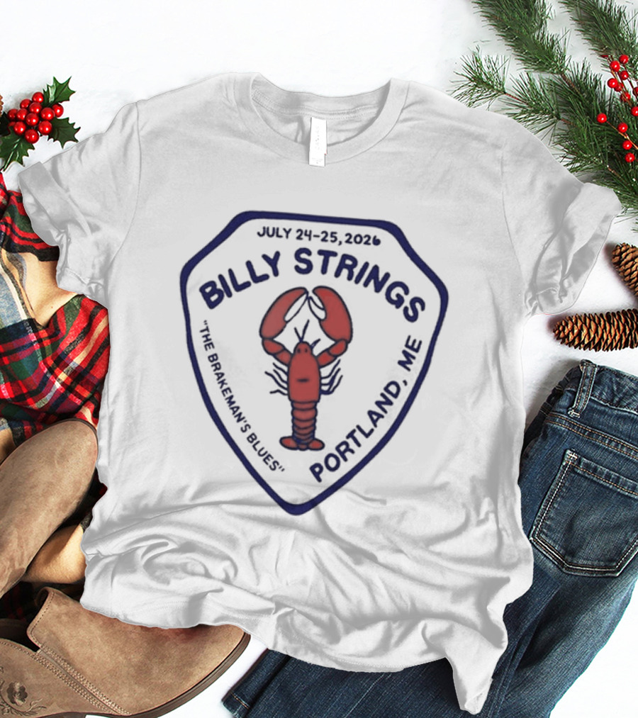 Billy Strings Portland Maine 2026 Lobster T-Shirt