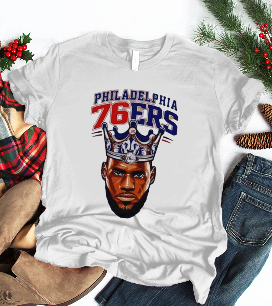 Philadelphia 76ers King Lebron 76 Crown T-Shirt