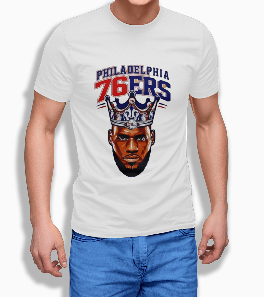 Philadelphia 76ers King Lebron 76 Crown T-Shirt