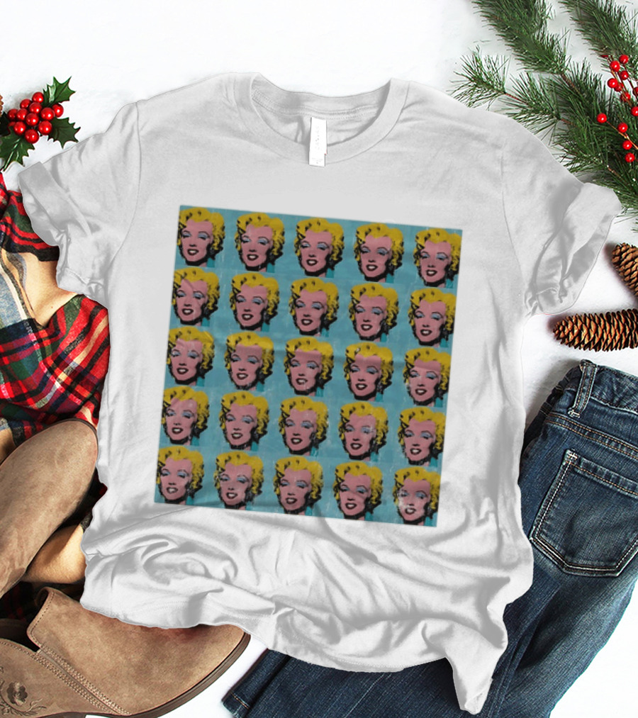Marilyn Monroe Andy Warhol Pop Art Iconic Repeated T-Shirt