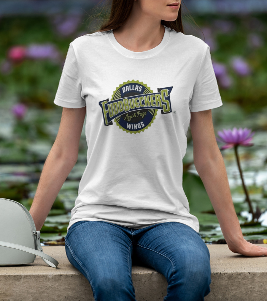 Fuddruckers Dallas Wings Azzi & Paige WNBA Basketball T-Shirt
