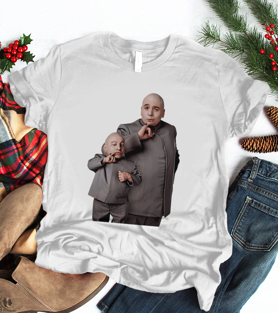 Dr Evil And Mini Me Iconic Duo Mike Myers Verne Troyer T-Shirt
