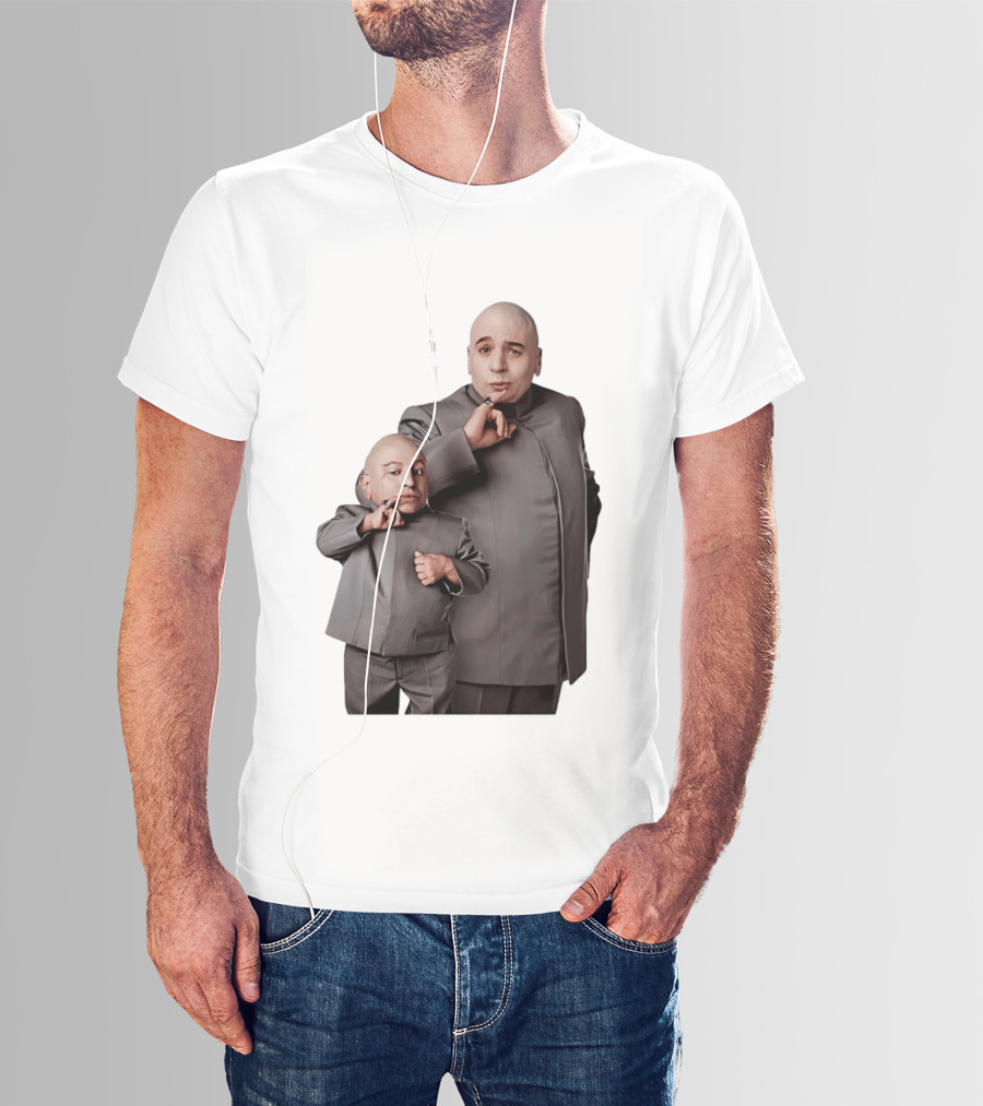 Dr Evil And Mini Me Iconic Duo Mike Myers Verne Troyer T-Shirt