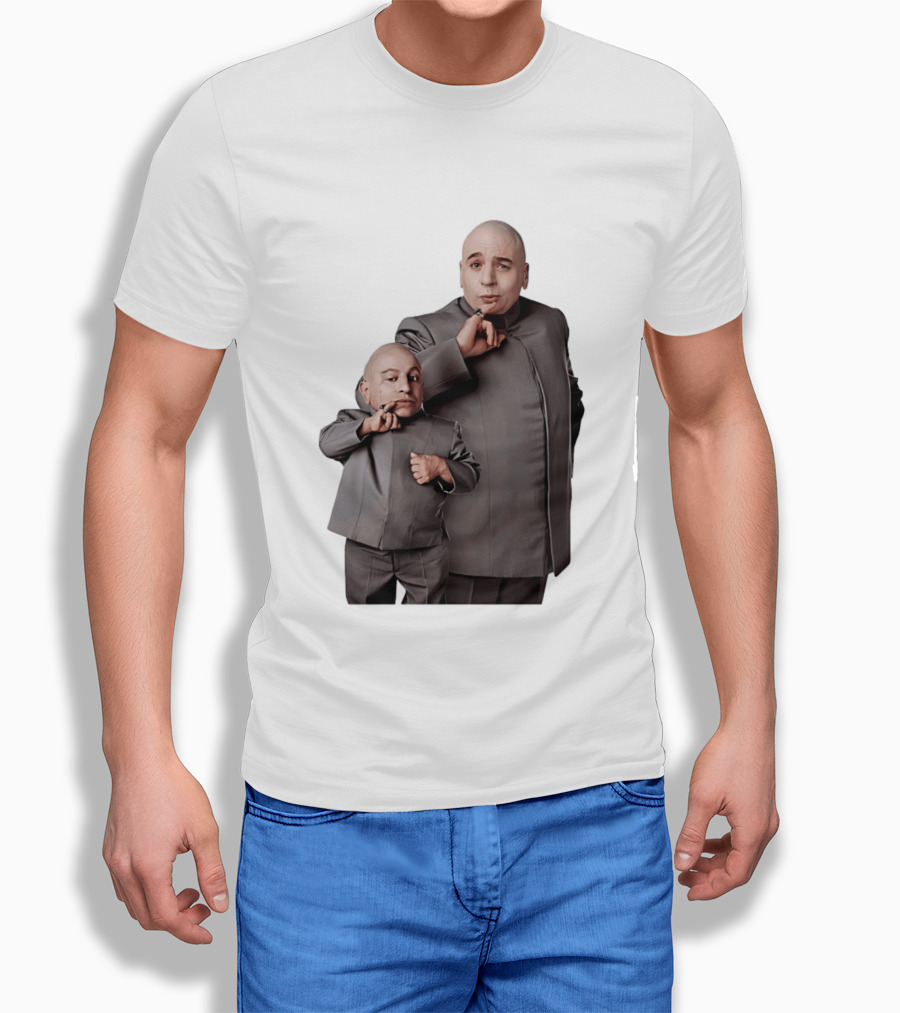 Dr Evil And Mini Me Iconic Duo Mike Myers Verne Troyer T-Shirt