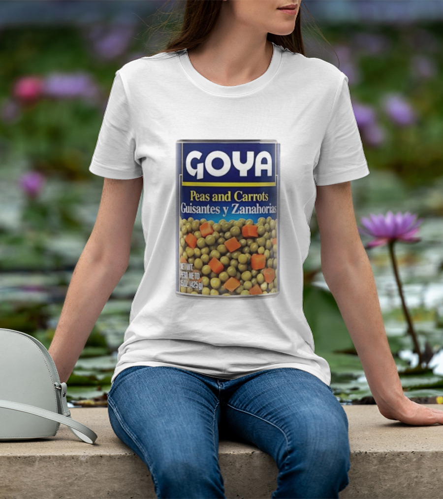 Goya Peas And Carrots Guisantes Y Zanahorias 15 Oz 425 G Canned Vegetable Mix T-Shirt
