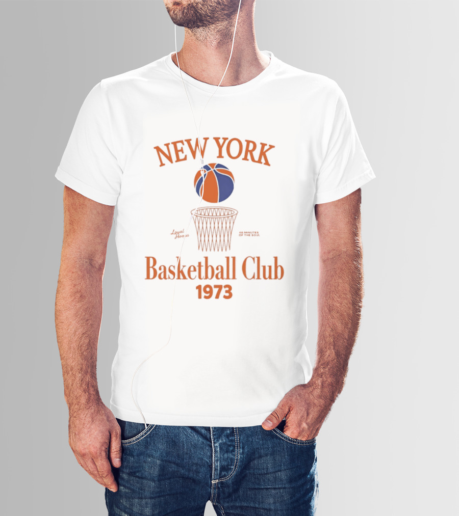 New York Basketball Club 1973 Loyal Hoops 48 Minutes Of The Soul T-Shirt