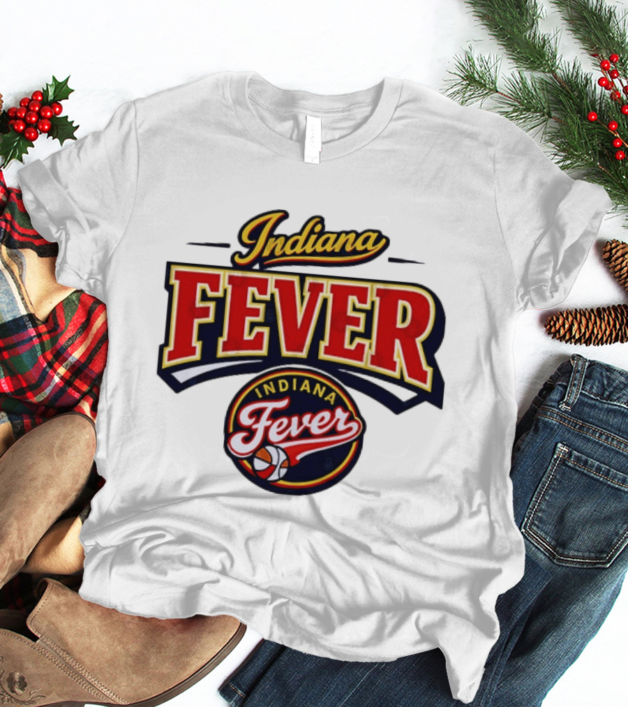 Indiana Fever WNBA Basketball Team Logo Historic T-Shirt