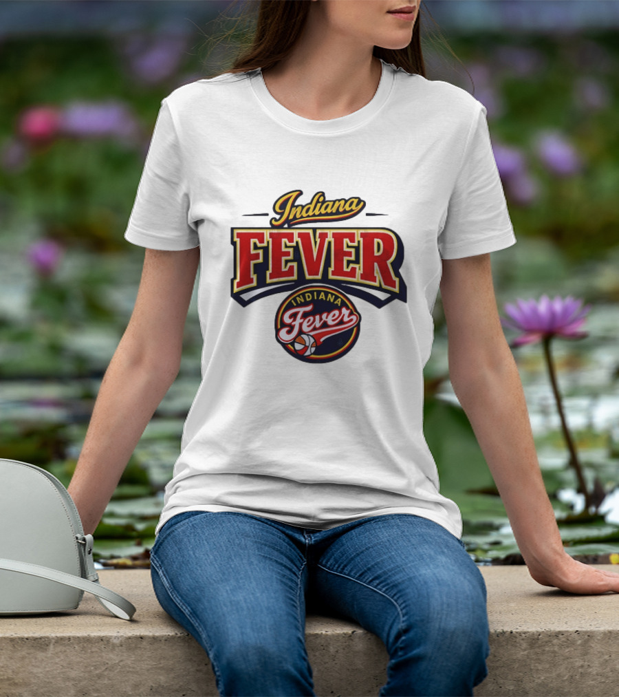 Indiana Fever WNBA Basketball Team Logo Historic T-Shirt