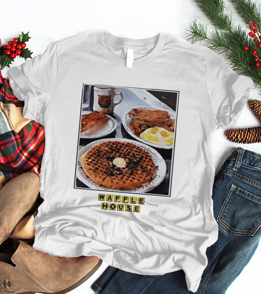 Onward Reserve Waffle House Breakfast Waffle Eggs Bacon T-Shirt