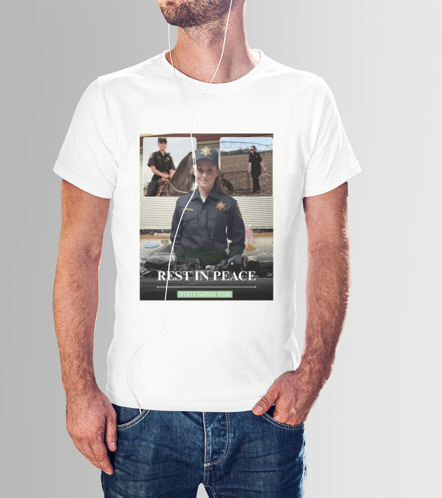 Rest In Peace Officer D. Young Memorial T-Shirt