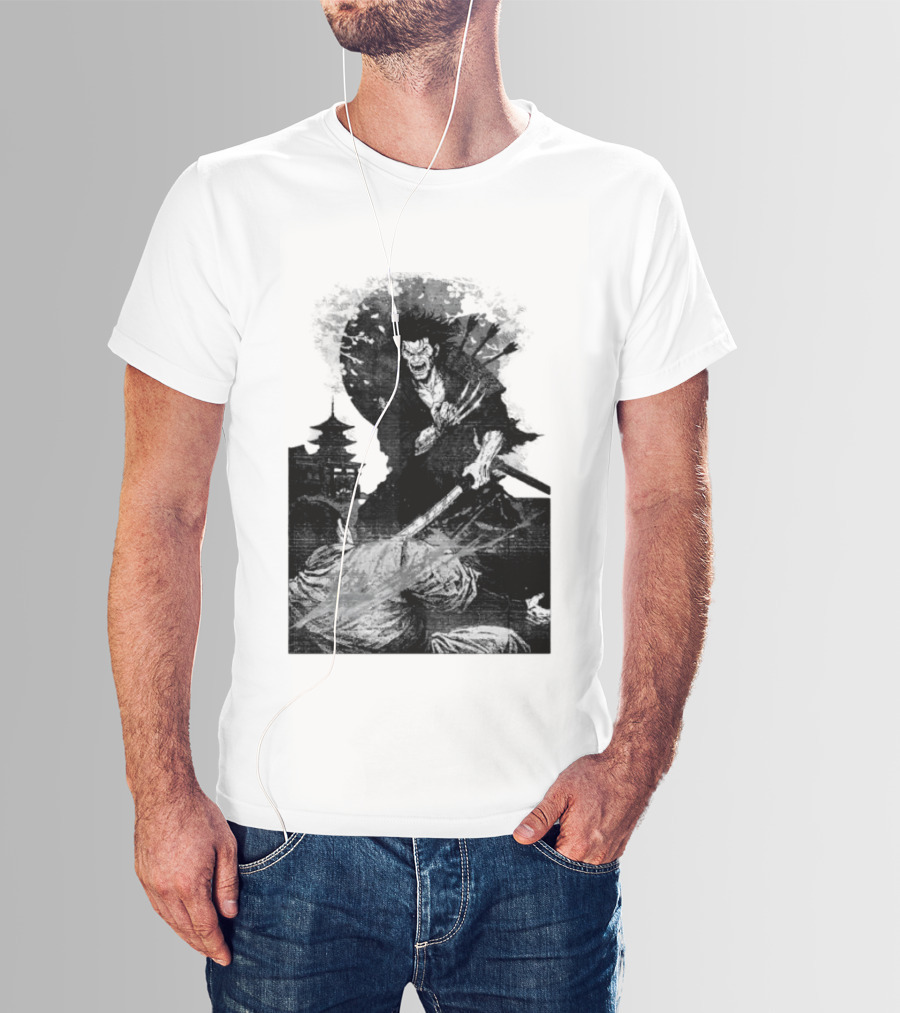 Wolverine Logan Marvel Comics Samurai Japan Sakura Cherry Blossoms Battling Warrior Scene T-Shirt