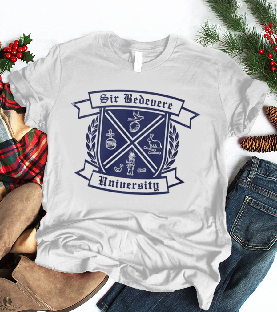 Sir Bedevere University Monty Python Crest Shield T-Shirt