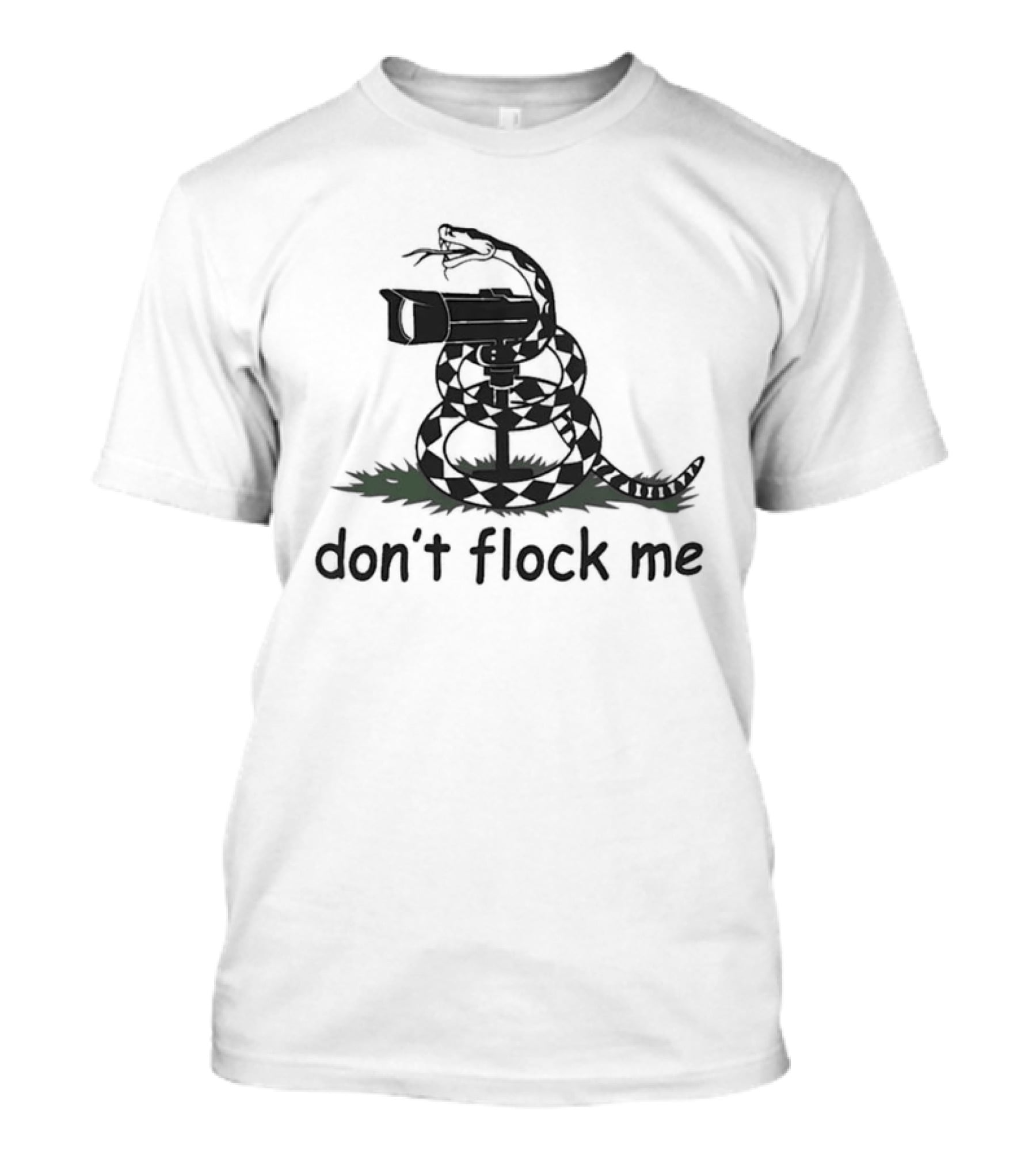 Snake Don't Flock Me Don't Tread On Me 2026 Coiled Gun T-Shirt