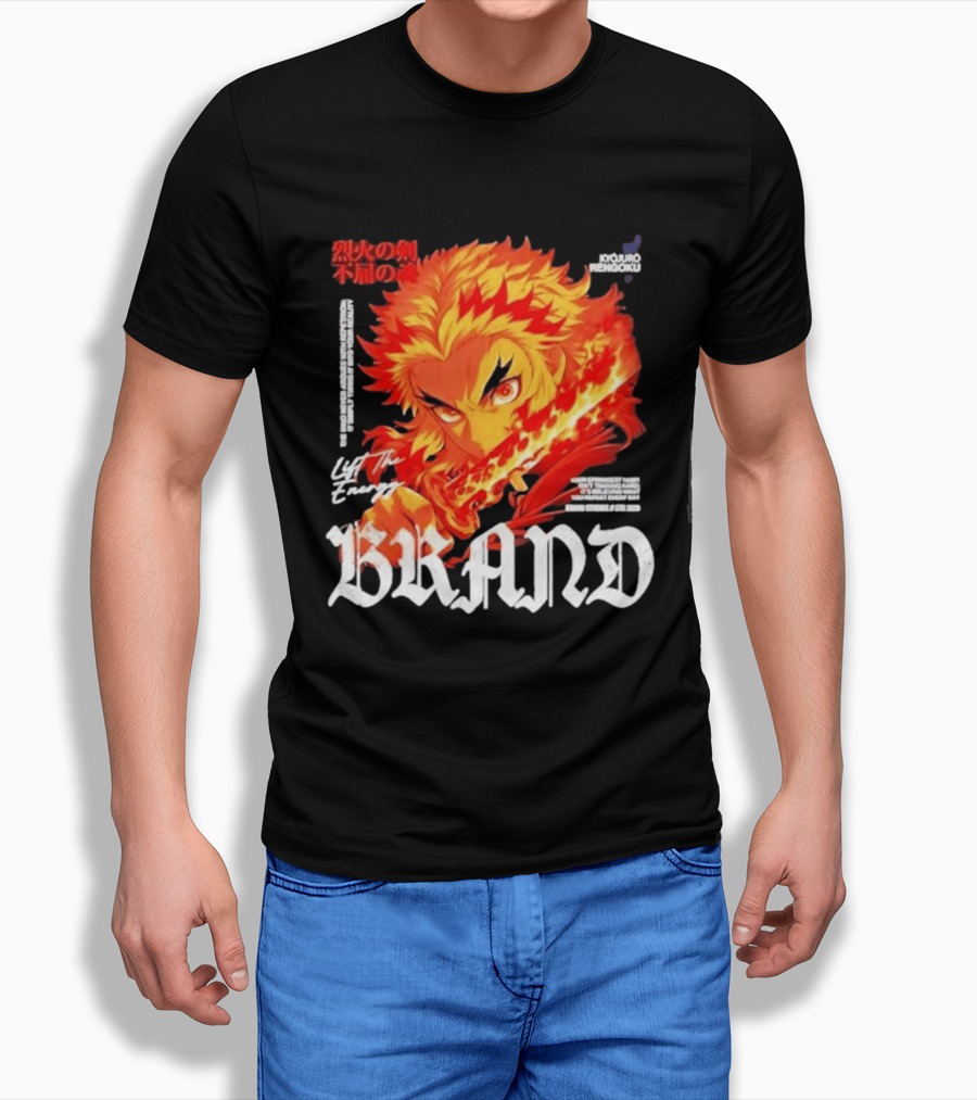 Kyojuro Rengoku Lift The Energy Flame Sword T-Shirt