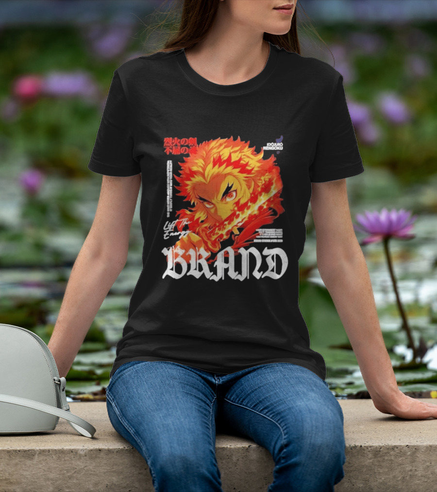 Kyojuro Rengoku Lift The Energy Flame Sword T-Shirt