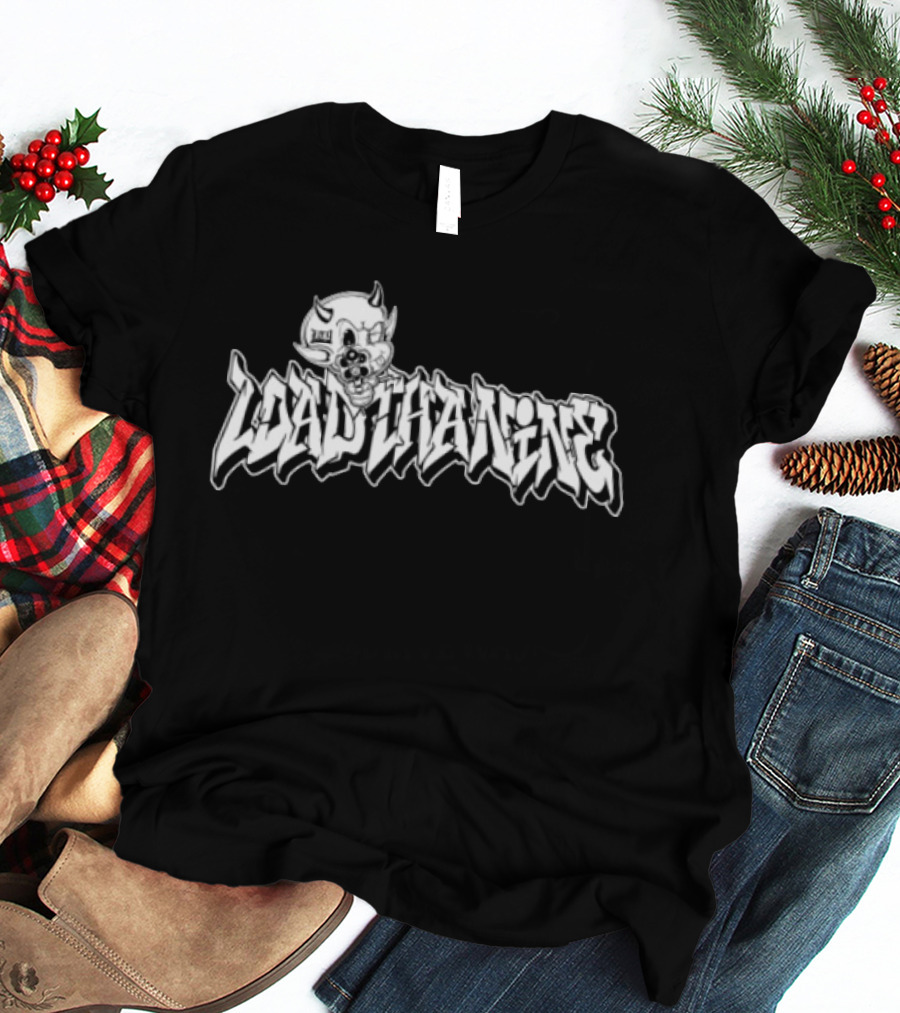 Loadthanine Devil1 Graffiti Style Demon Cartoon T-Shirt